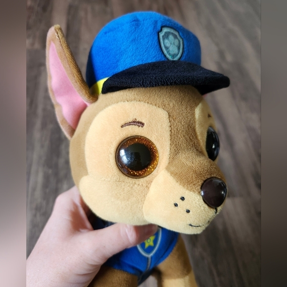 Ty Paw Patrol Chase Plush Police Stuffed Animal Dog - Picture 6 of 7